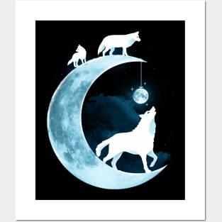 Wolf Moon Posters and Art